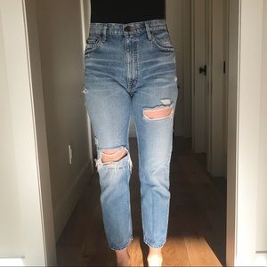 Moussy High Rise Cropped Denim Size 27